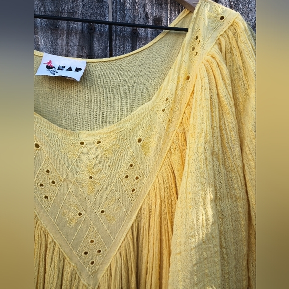 Vintage gauze dress Bali lace - Picture 5 of 6